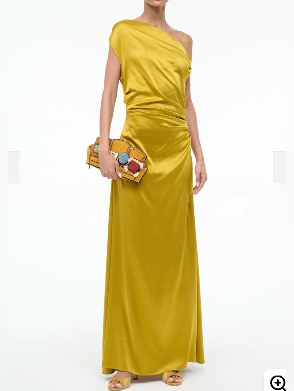 Staud Phare Silk Maxi Dress Turmeric NWT